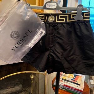Brand new with tag and swim case Versace Greca Border Swim shorts